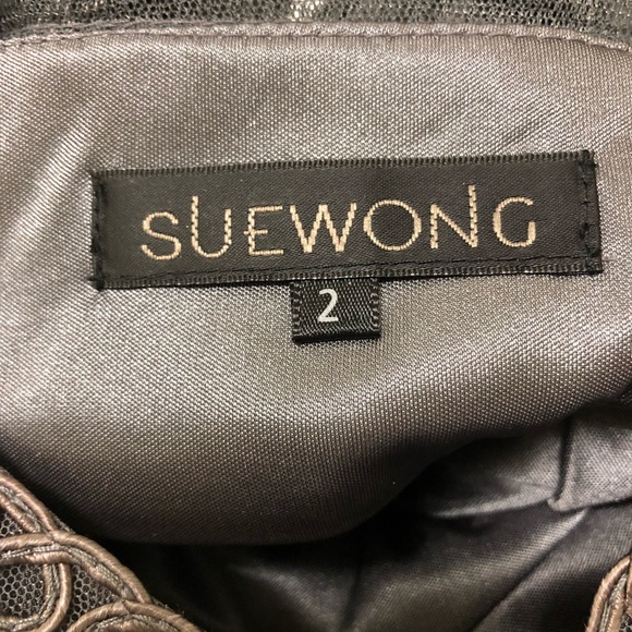 Sue Wong Embroidered Sheath Dress - Picture 4 of 4